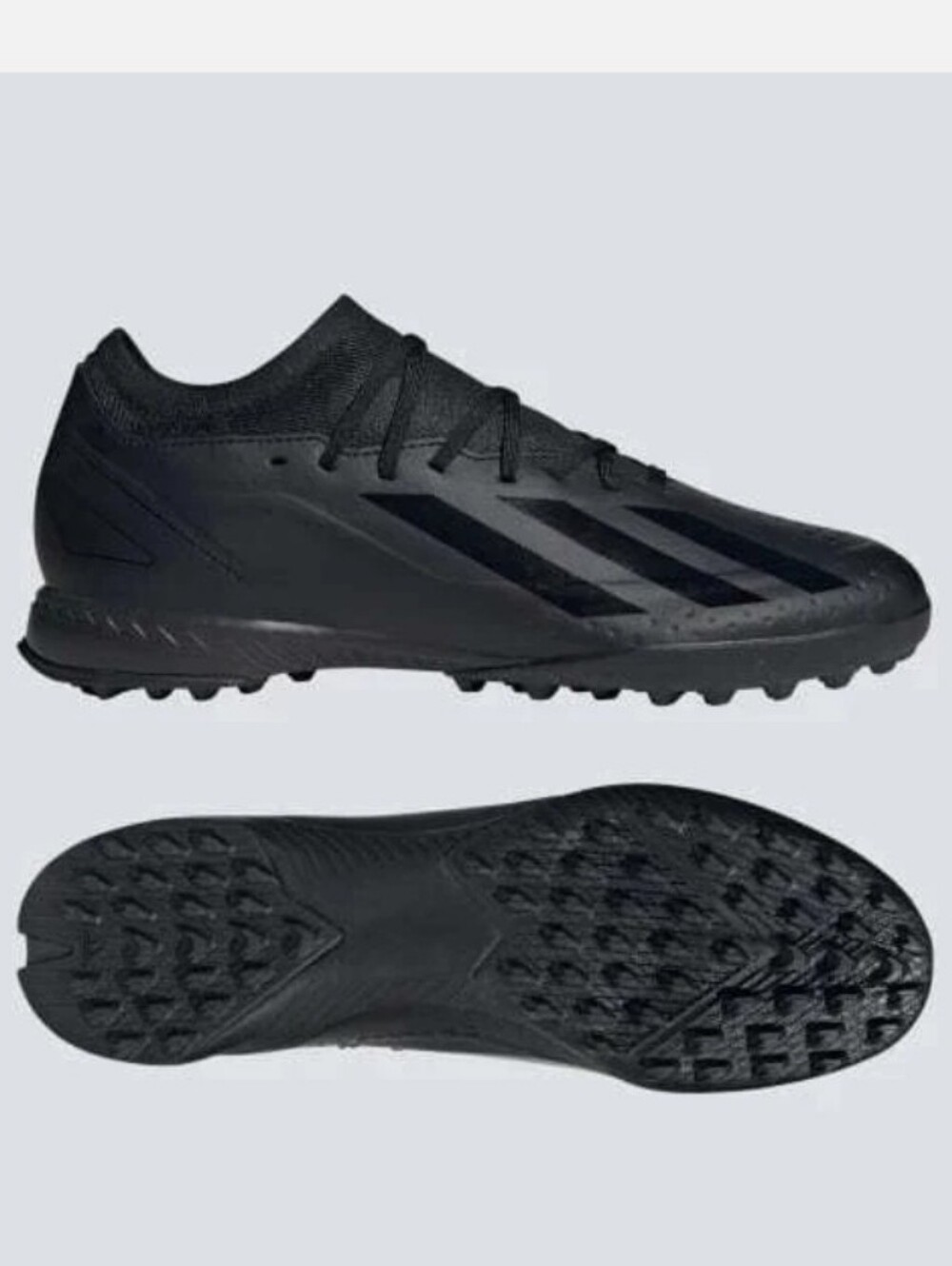 Adidas X Crazyfast.3 TF Turf Field Soccer Shoes Triple Black ID9336